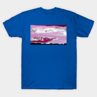 Pink Elephant Cloud-Available As Art Prints-Mugs,Cases,Duvets,T Shirts,Stickers,etc T-Shirt